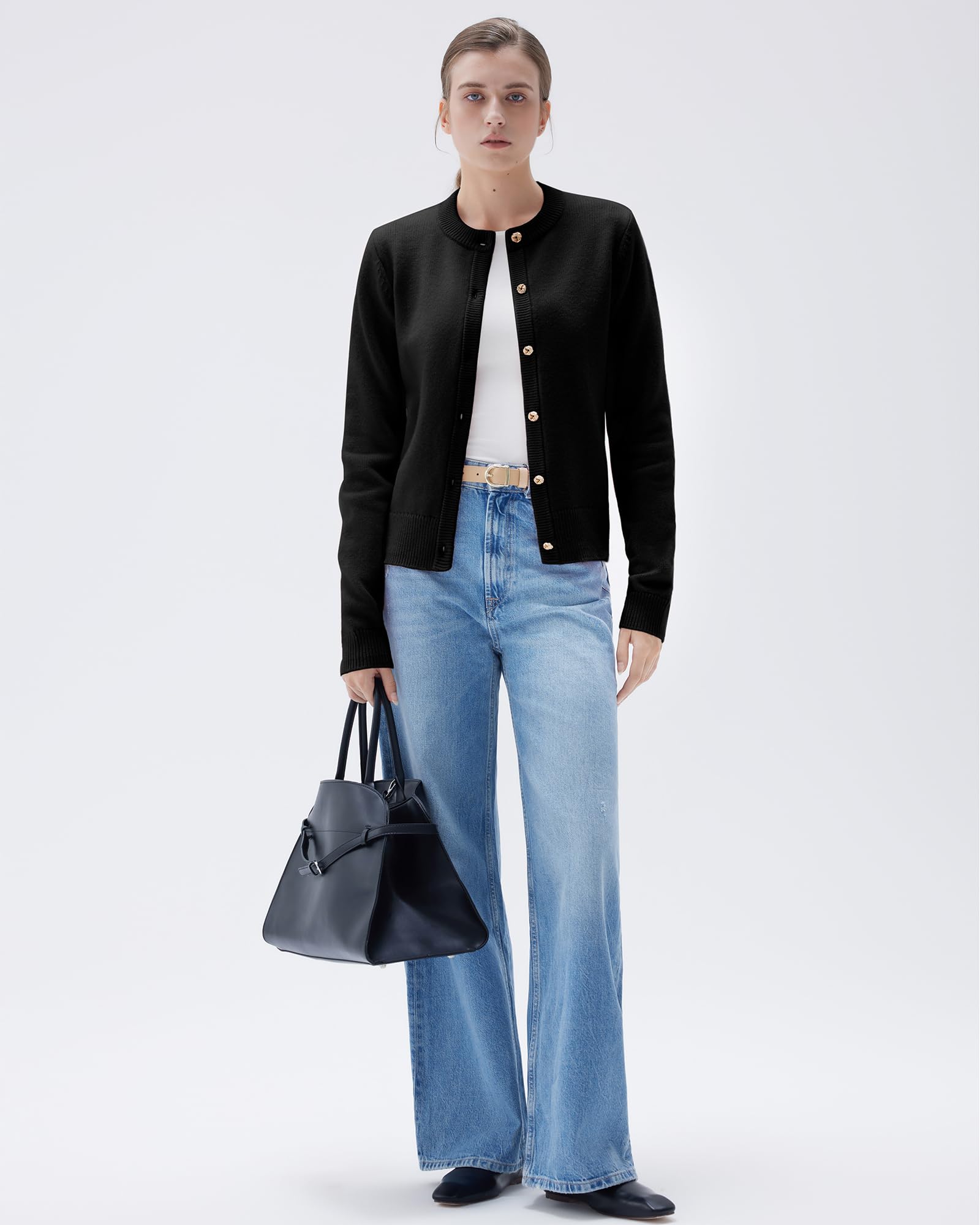 SUUKSESS Women Chunky Cashmere Blend Cardigan Sweaters Trendy Fall Fashion Button Up Long Sleeve Knit Outfits - Image 7