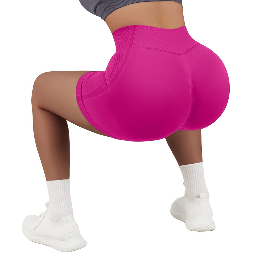 SUUKSESS Women Contour Seamless Booty Butt Lift Shorts High Waist Workout Shorts - Image 5