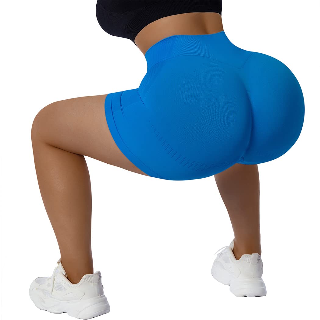 SUUKSESS Women Contour Seamless Booty Butt Lift Shorts High Waist Workout Shorts - Image 3