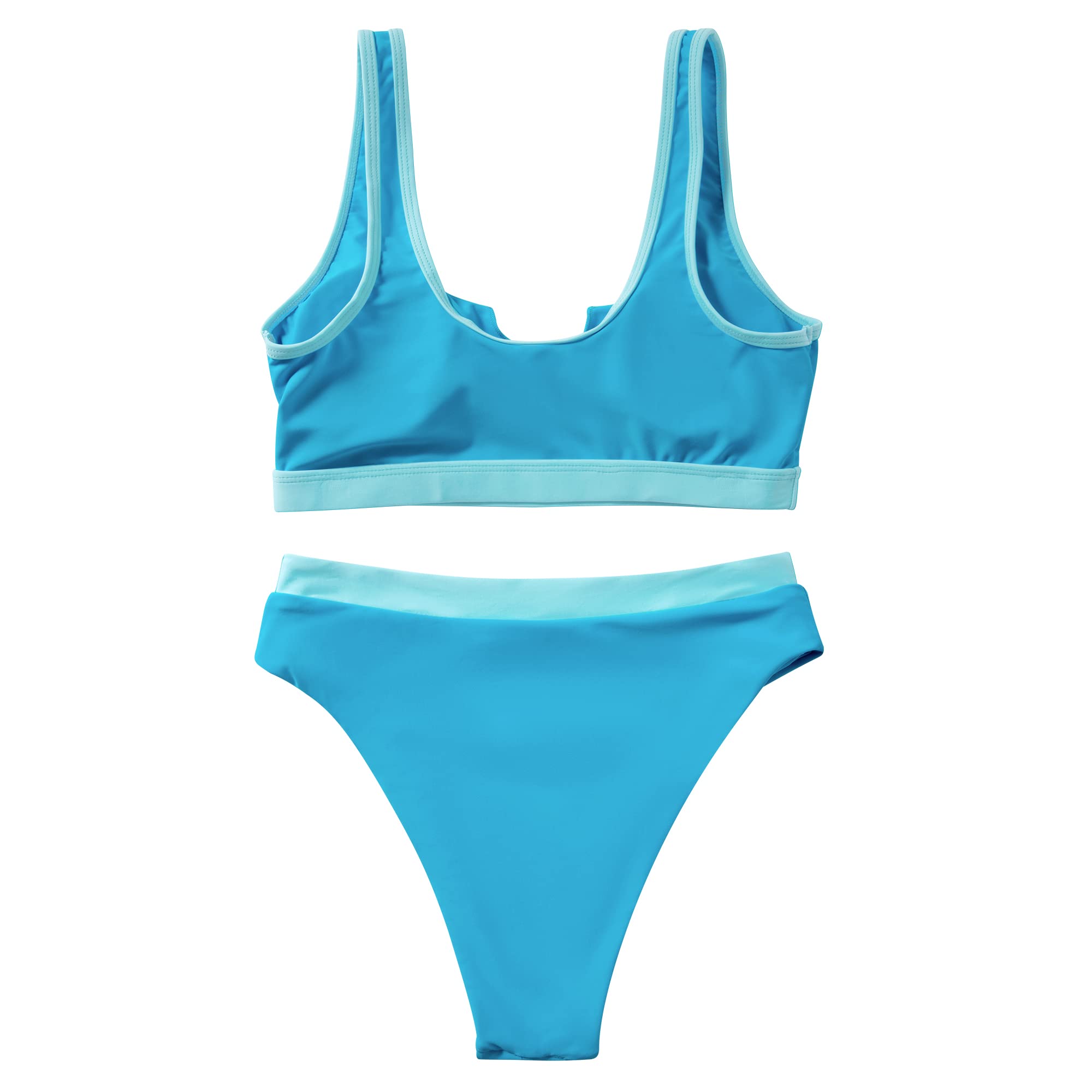 SUUKSESS Women Cutout Bikini Sets Push Up High Waisted Swimsuits 2 Piece - Image 4