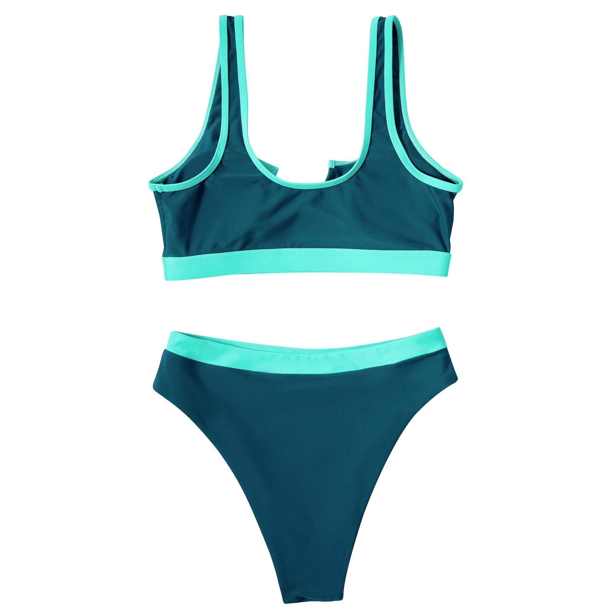 SUUKSESS Women Cutout Bikini Sets Push Up High Waisted Swimsuits 2 Piece - Image 4