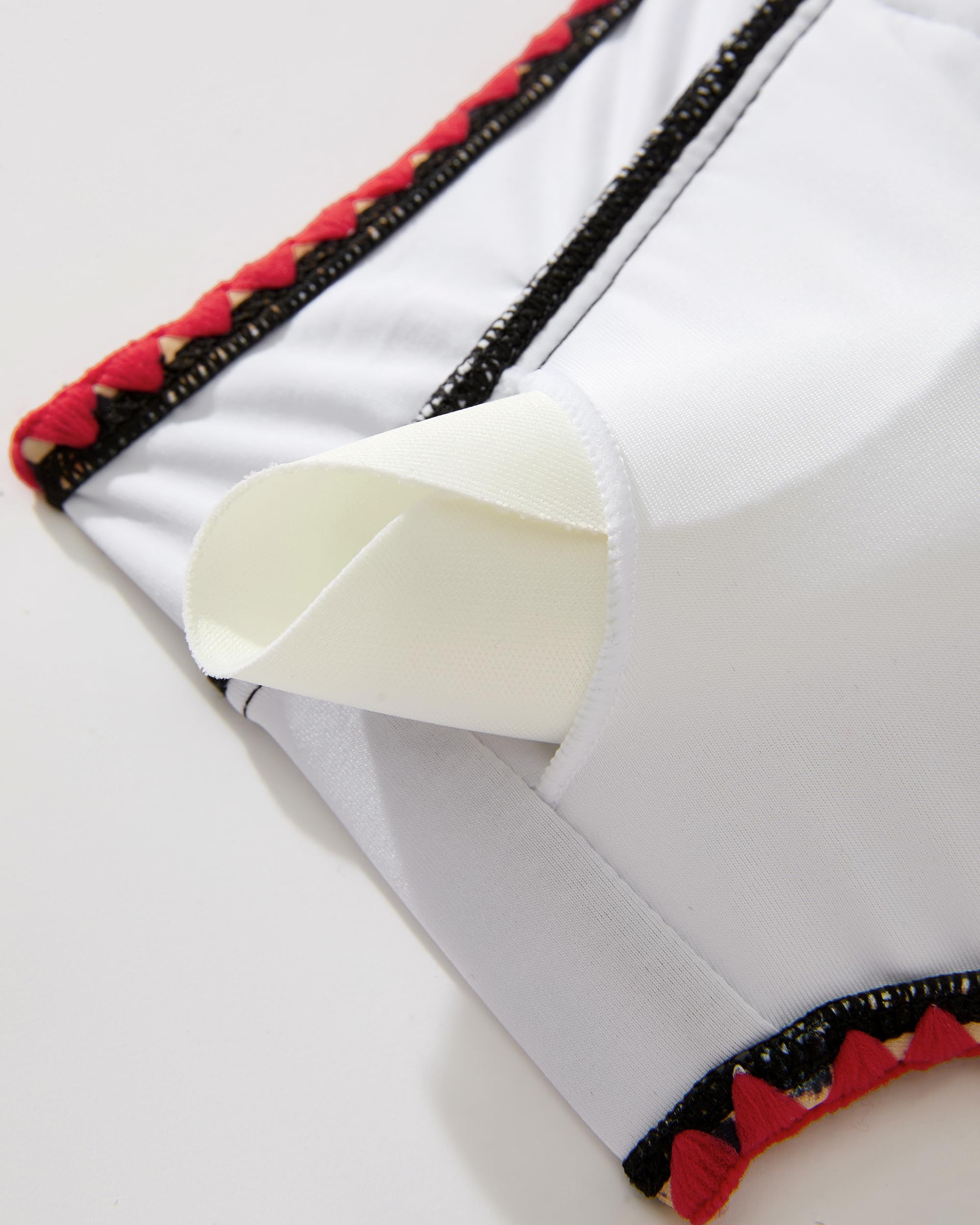 SUUKSESS Women High Waisted Bikini Sets with Skirt Sexy Crisscross Back Swimsuit - Image 6