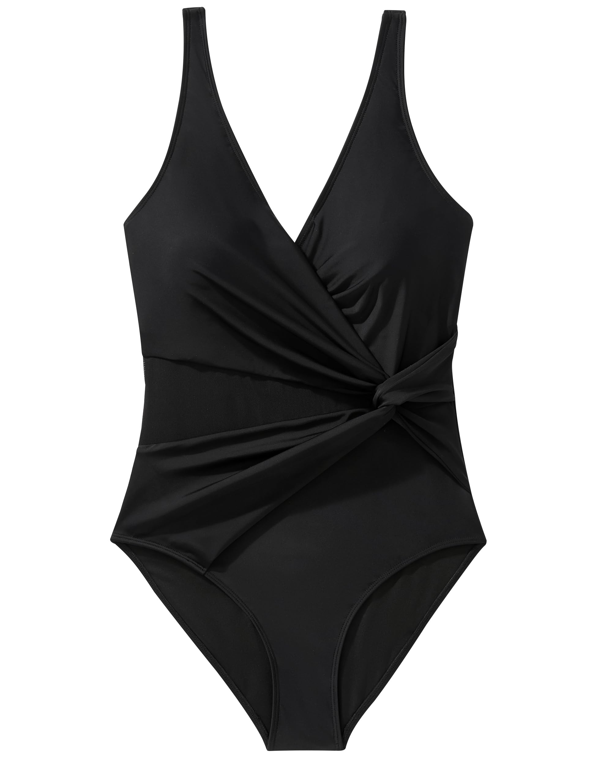 SUUKSESS Women Sexy Mesh Tummy Control One Piece Swimsuit Push Up Bathing Suit - Image 6