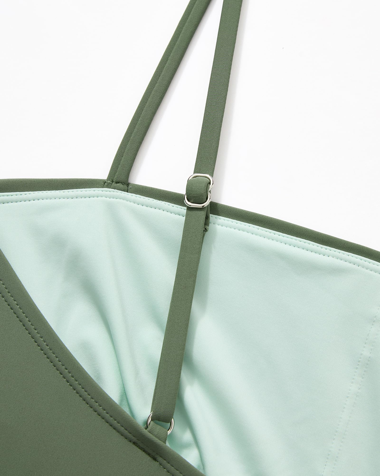 SUUKSESS Women Sexy One Piece Swimsuit Tummy Control Square Neck Bathing Suit - Image 6