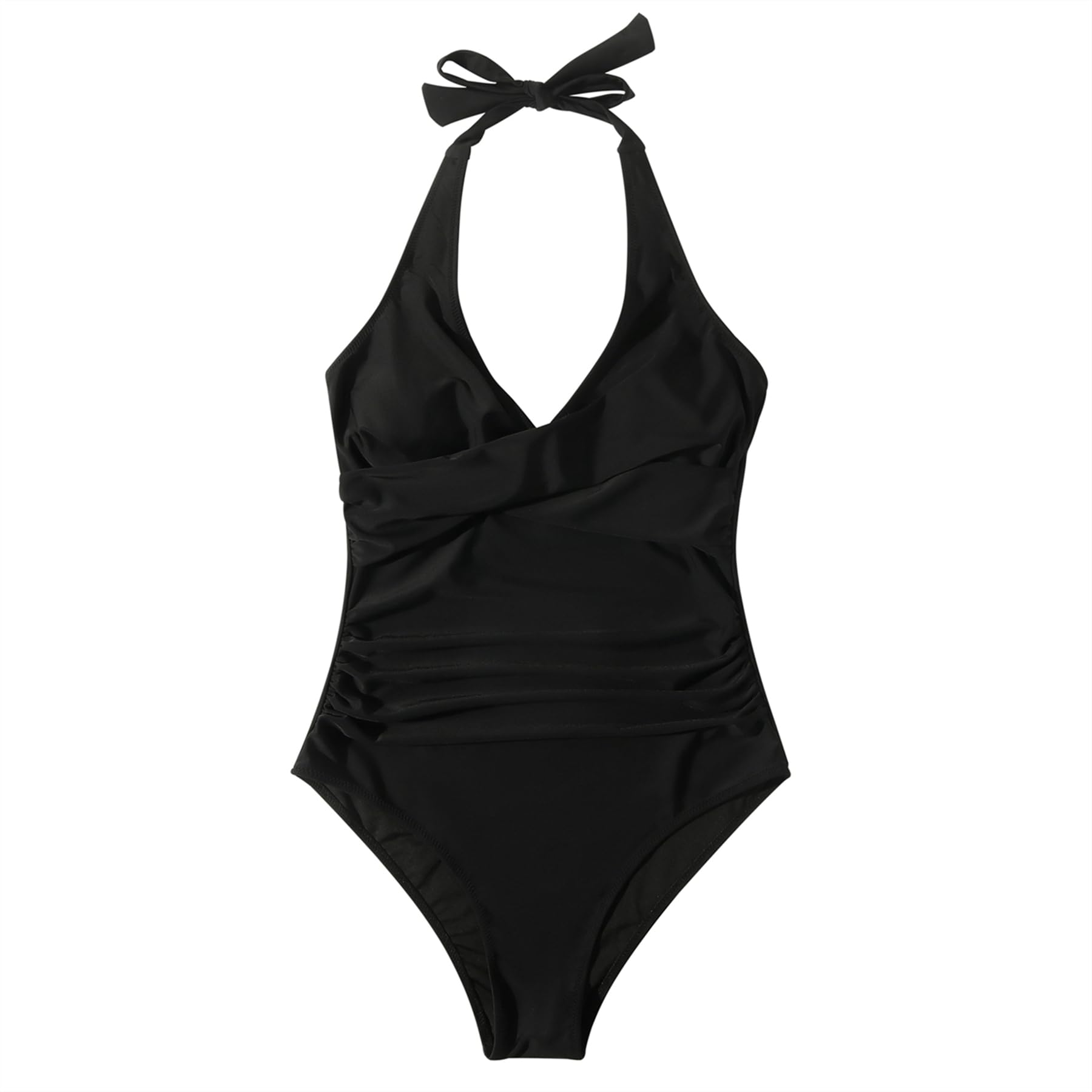 SUUKSESS Women Sexy Tummy Control One Piece Swimsuits Halter Push Up Bathing Suits - Image 6