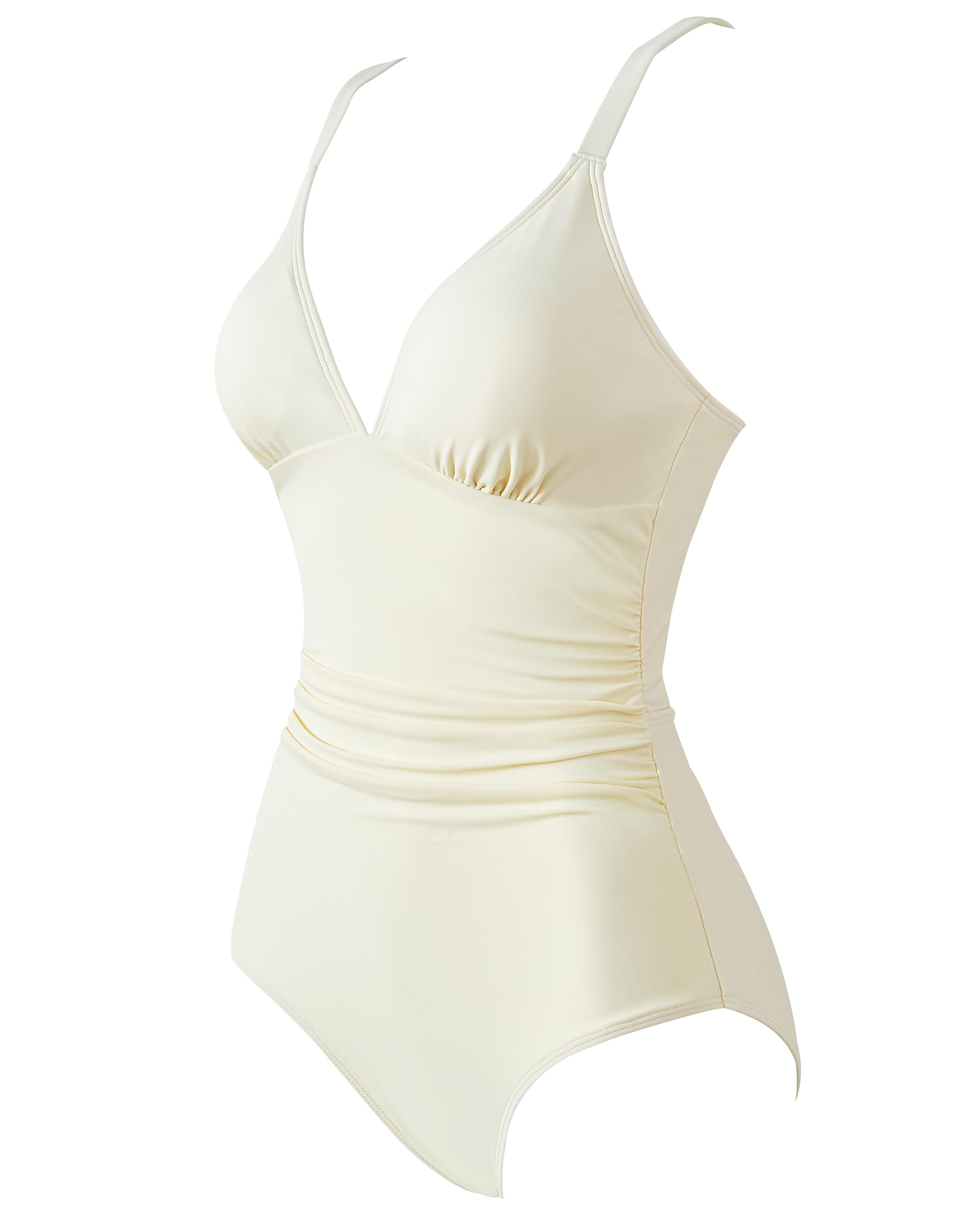 SUUKSESS Women Tummy Control One Piece Swimsuit Sexy V Neck Push Up Bathing Suit - Image 3