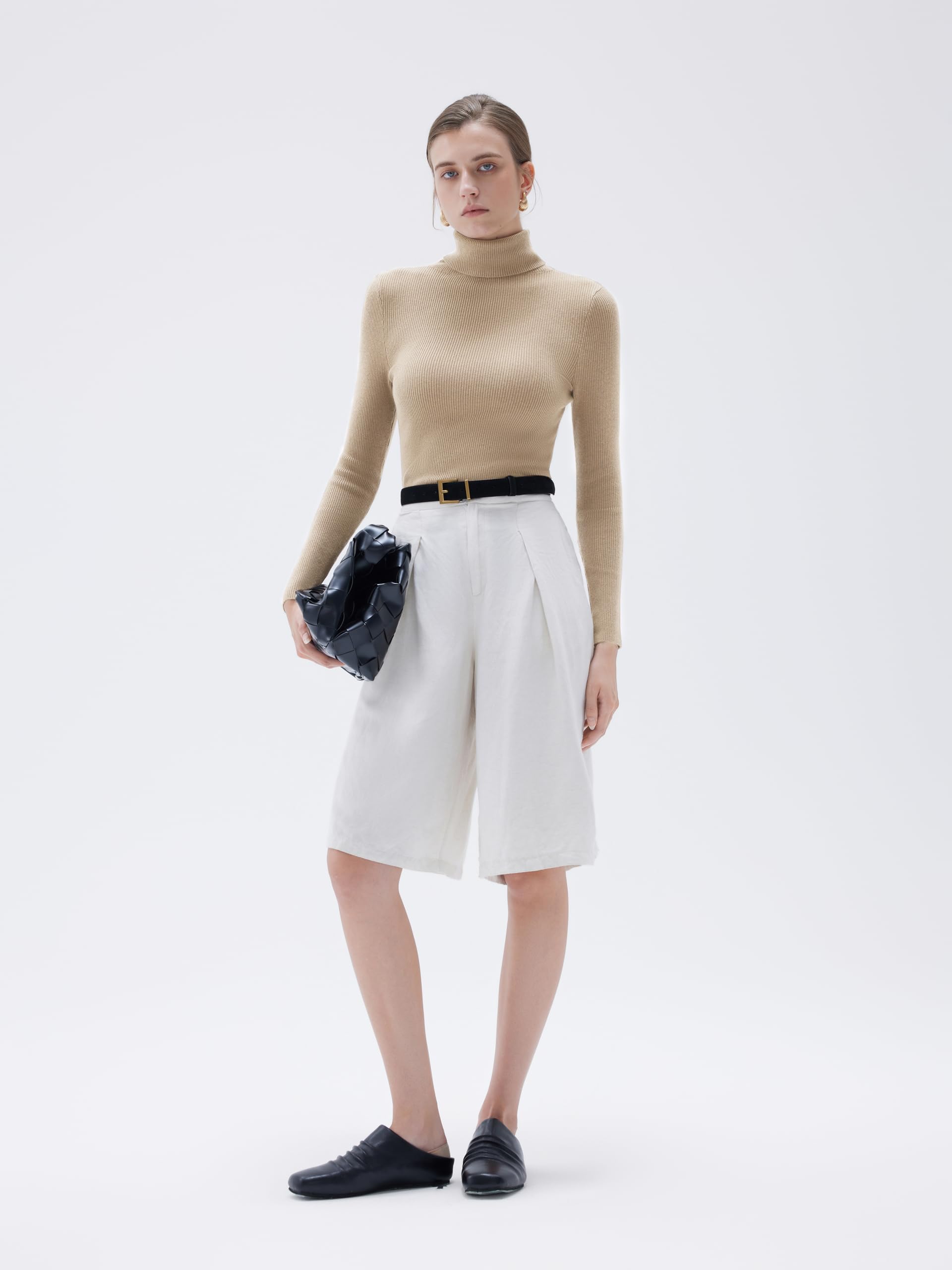 SUUKSESS Women Turtleneck Cashmere Blend Sweater Long Sleeve Shirts Fall Basic Thermal Tops Winter Clothes - Image 3